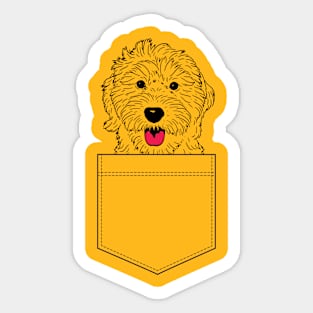 Dog In Pocket Sticker